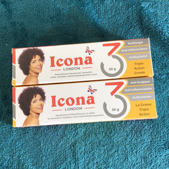 2 Icona London TripleAction Cream Antifugal, Anti-inflammatory Antibacterial - Picture 2 of 3